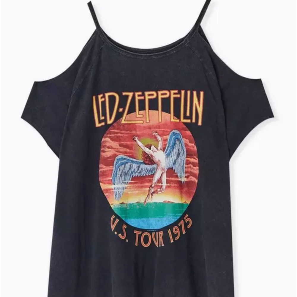 Torrid Led Zeppelin Black Graphic Tank Top